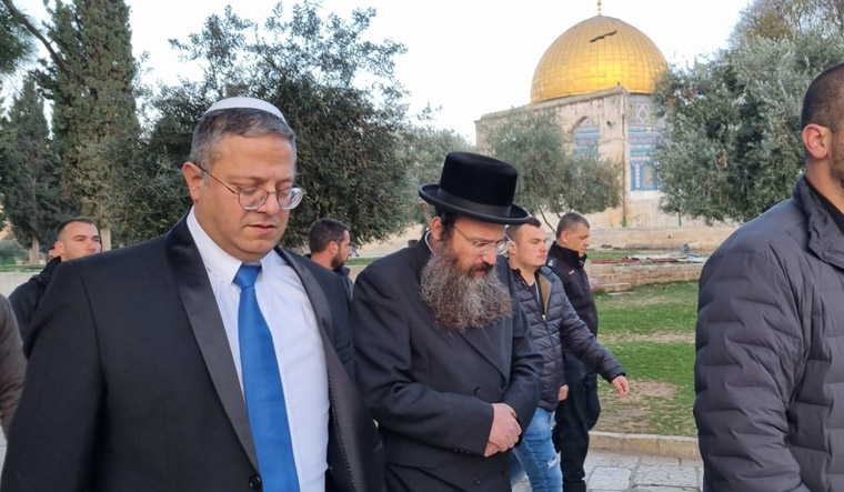 Israle minister Itamar Ben-Gvir visits Jerusalem